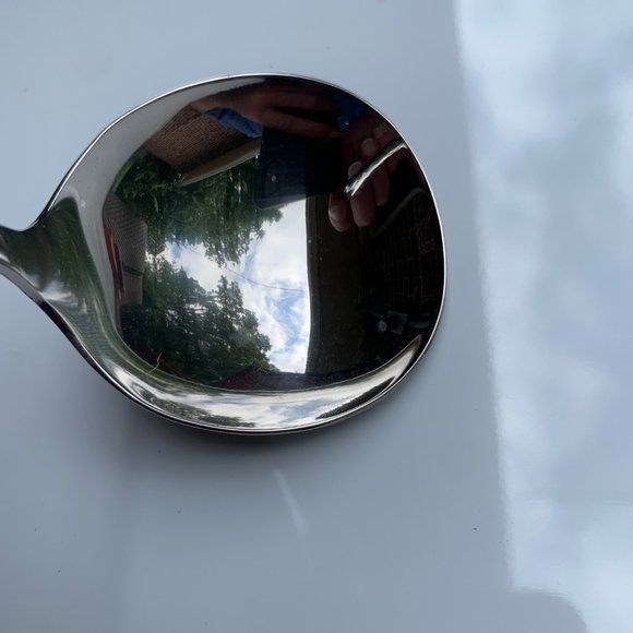 Oneida Lasting Rose Serving Spoon, Deluxe Stainless Modern Hollow - Picture 4 of 6